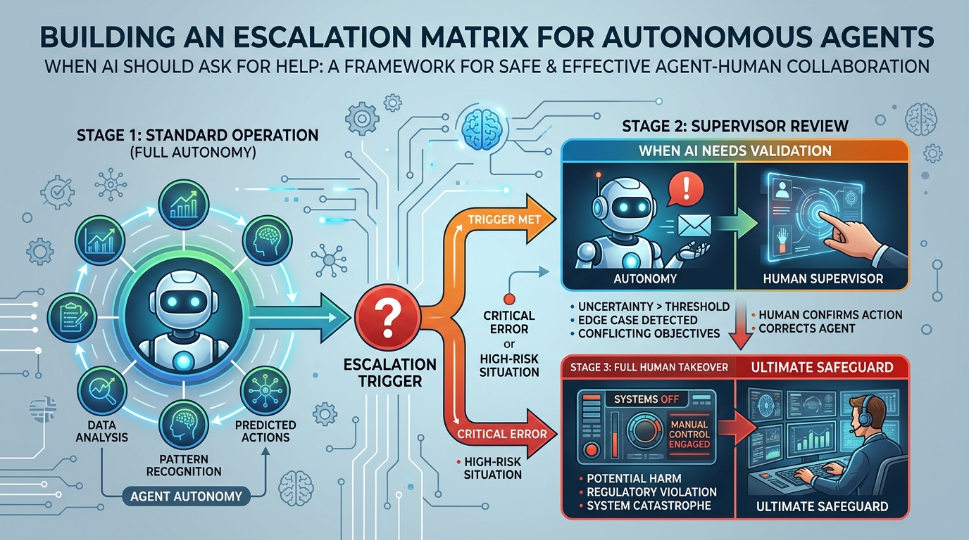 Building an Escalation Matrix for Autonomous Agents: When AI Should Ask for Help
