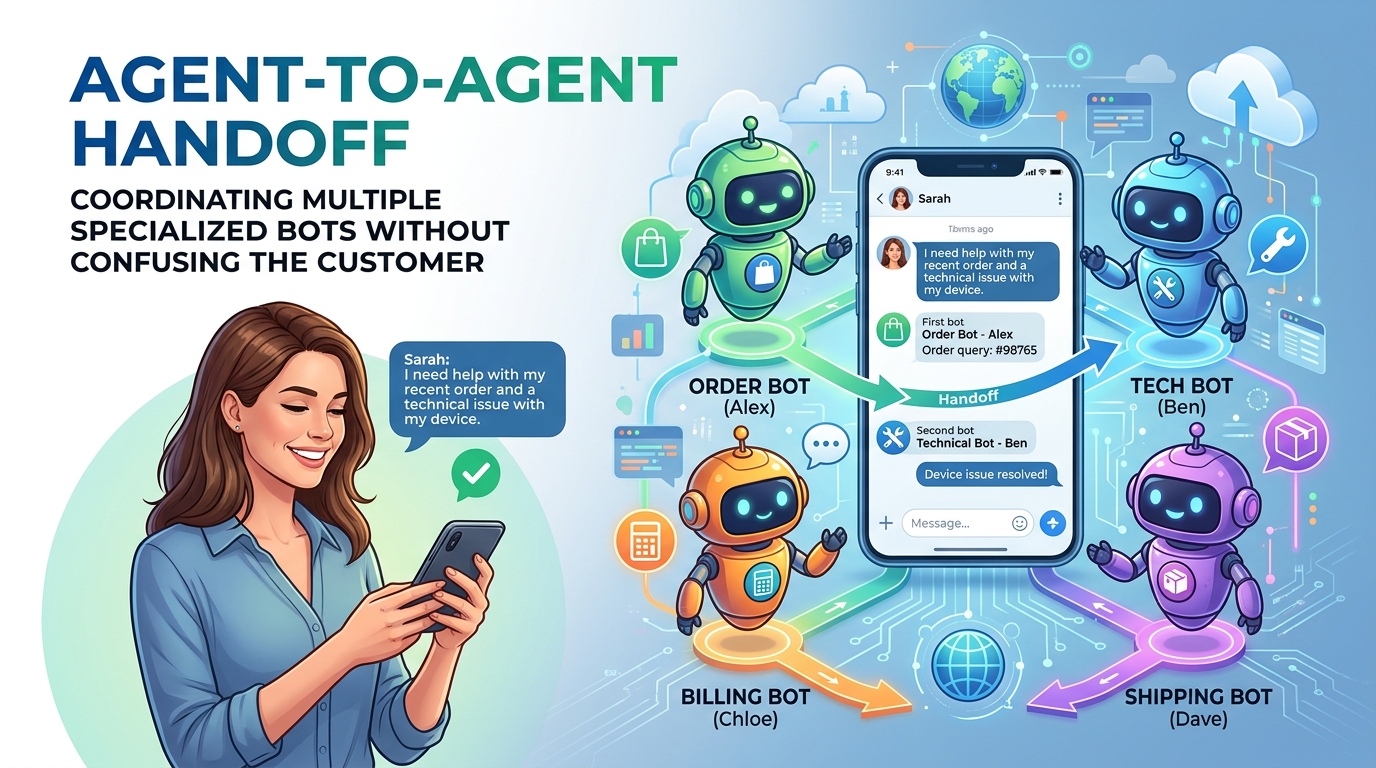 Agent-to-Agent Handoff: Coordinating Multiple Specialized Bots Without Confusing the Customer