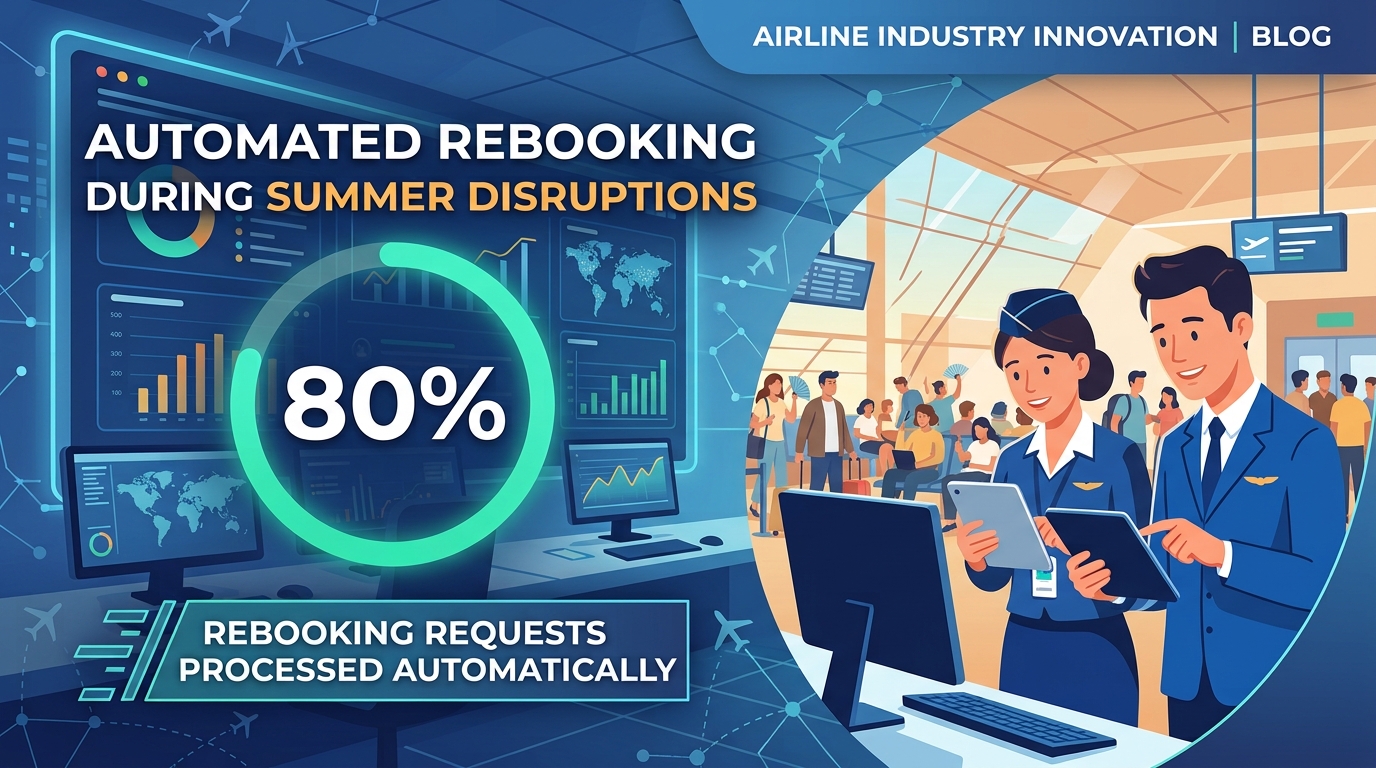 Airline Automates 80% of Rebooking Requests During Summer Disruptions