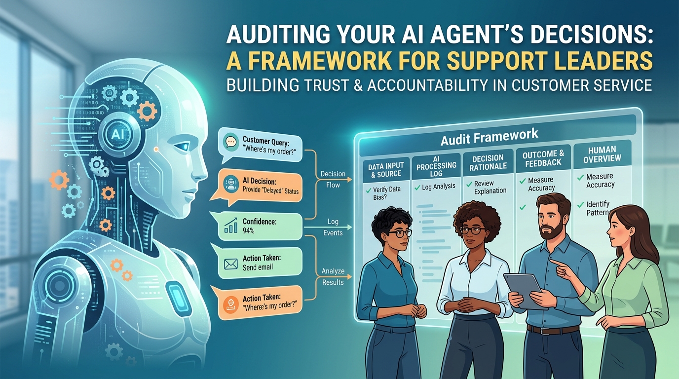 Auditing Your AI Agent’s Decisions: A Framework for Support Leaders