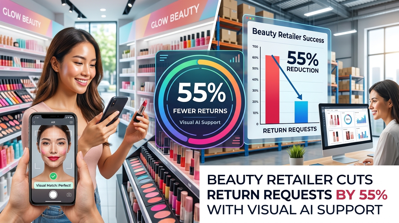 Beauty Retailer Cuts Return Requests by 55% With Visual AI Support