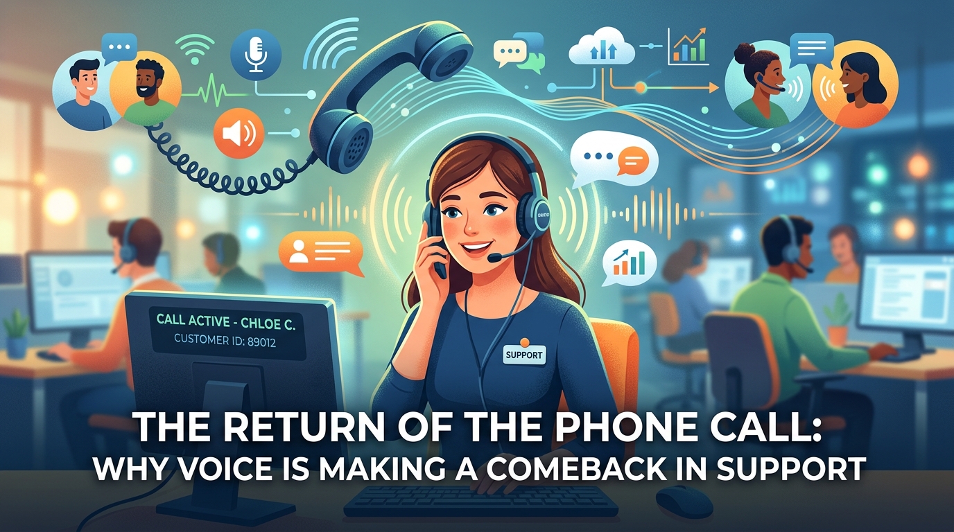 The Return of the Phone Call: Why Voice Is Making a Comeback in Support